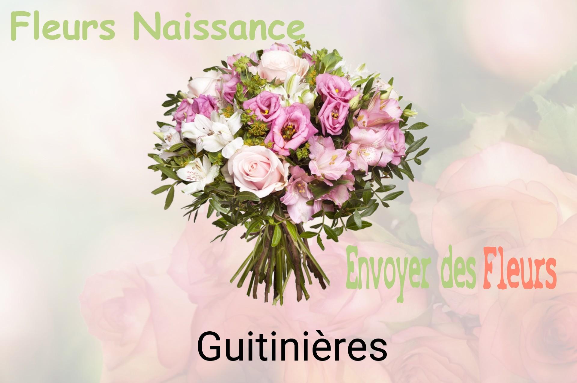 Bouquet de fleurs de naissance livré à Guitinières