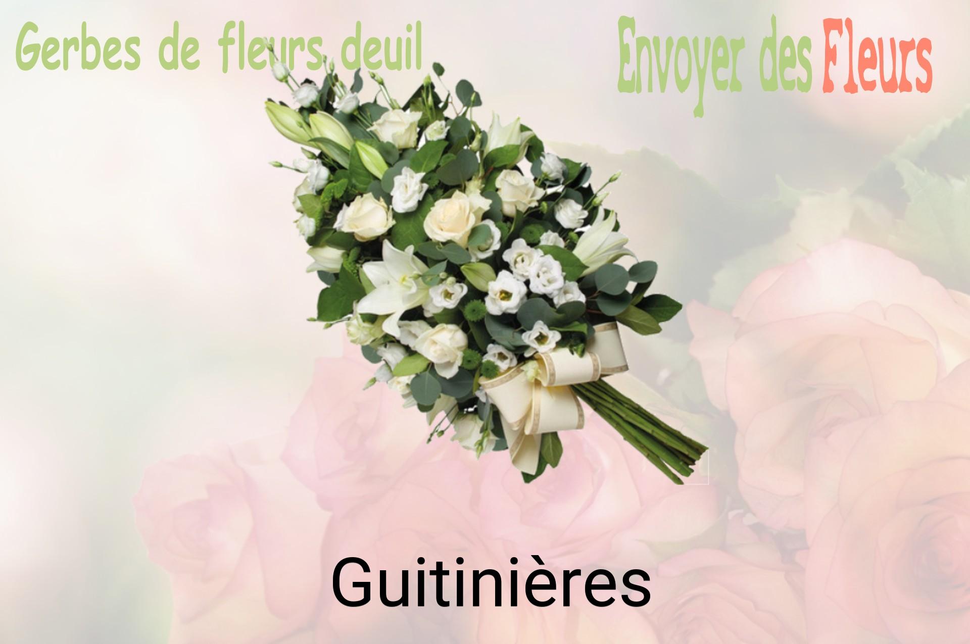 Gerbe de fleurs de deuil livrée à Guitinières